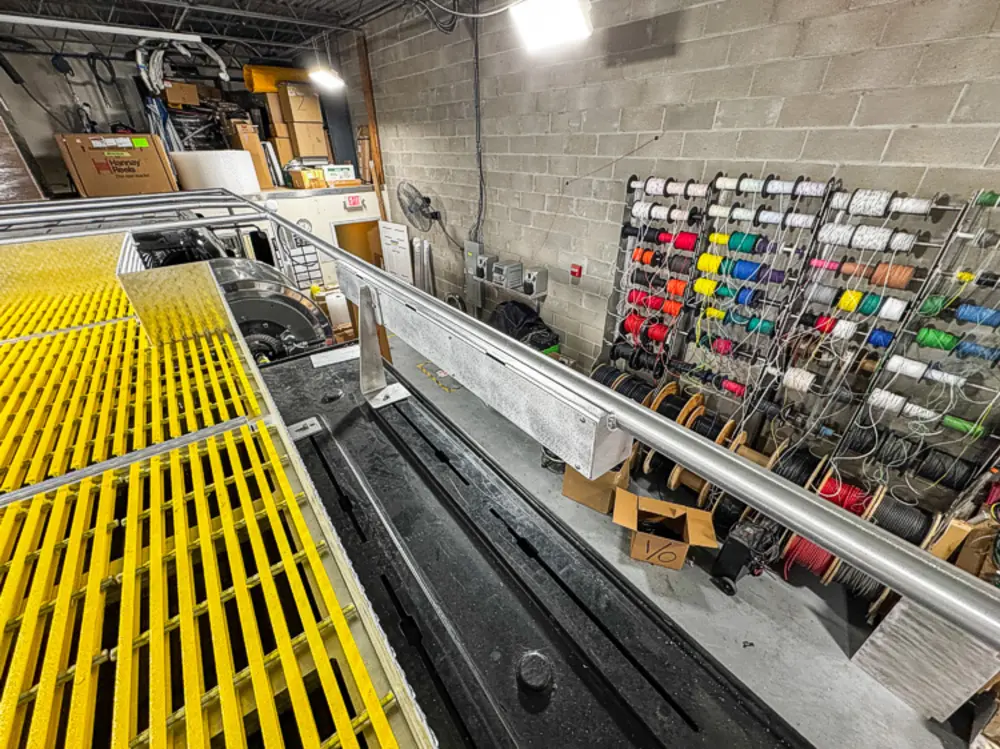 Engine and hose connection hardware detail, photo 59 of 303.